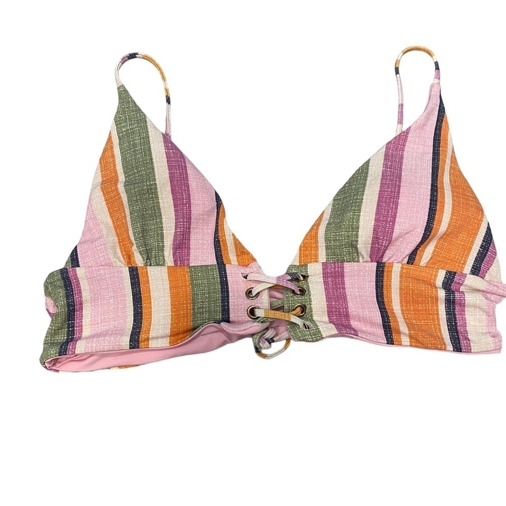 Shore Swim Top Pastel long line triangle top size large